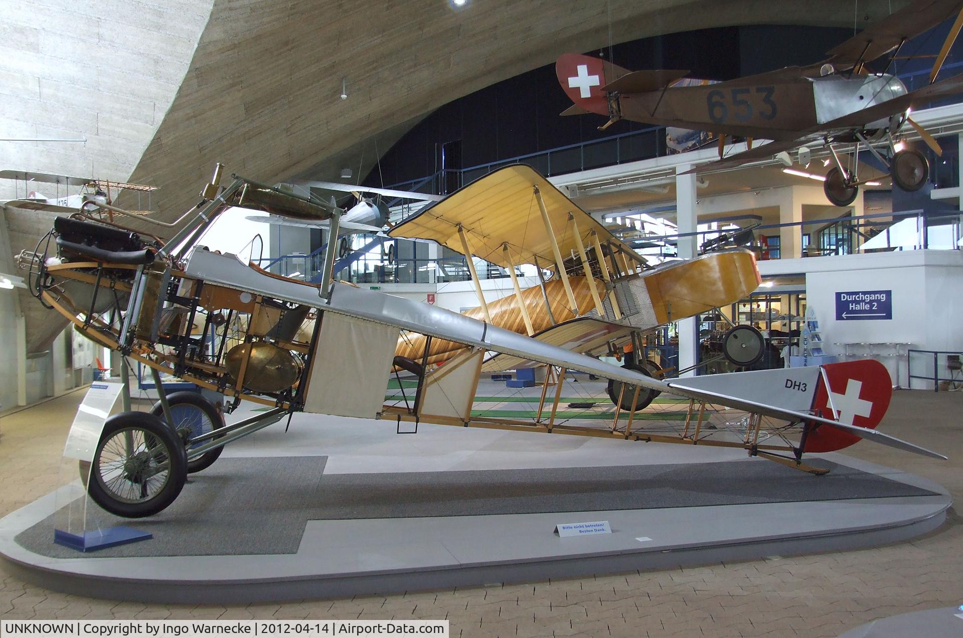 UNKNOWN, EKW Thun Haefeli DH-3 replica C/N unknown_dh3, EKW Thun Häfeli DH-3 replica (minus propeller, wings, part outer skin) at the Flieger-Flab-Museum, Dübendorf