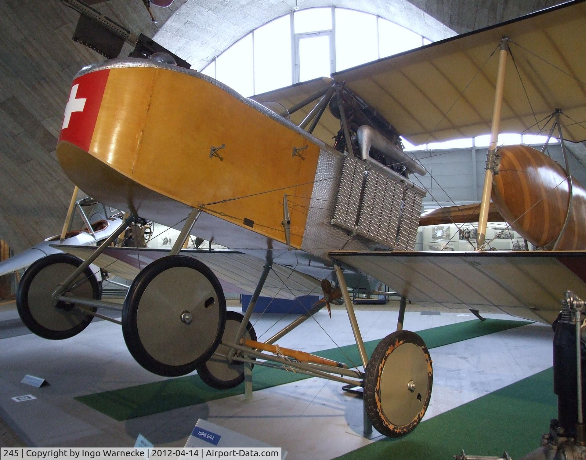 245, Hafeli DH-1 replica C/N Not found 245, Häfeli DH-1 replica at the Flieger-Flab-Museum, Dübendorf