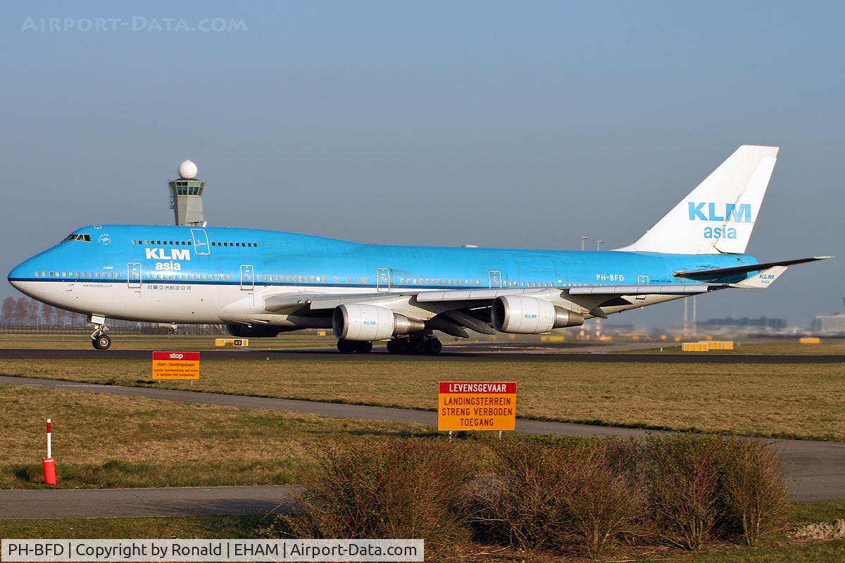 PH-BFD, 1989 Boeing 747-406BC C/N 24001, at spl