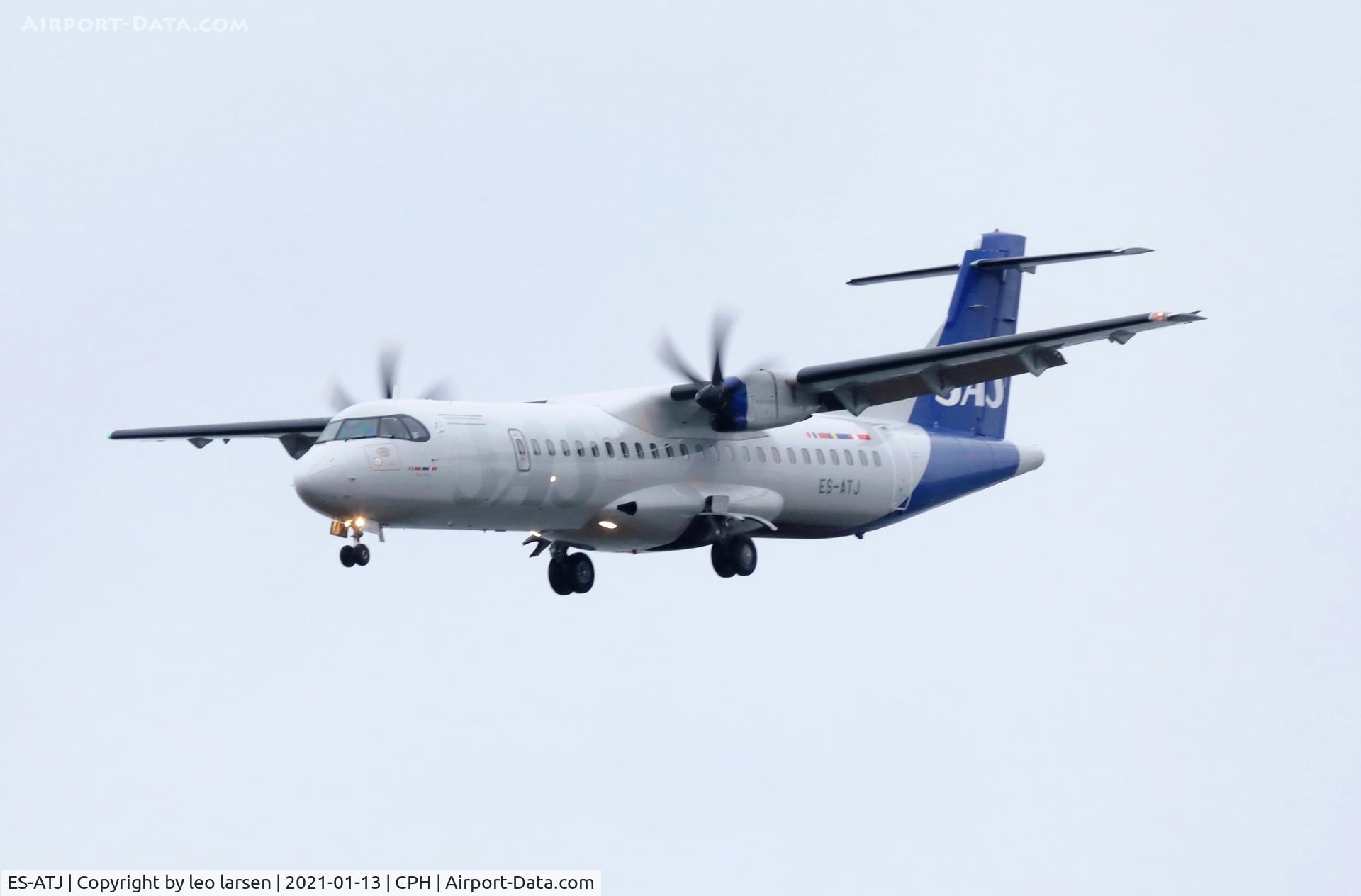 ES-ATJ, 2012 ATR 72-600 (72-212A) C/N 1056, Copenhagen 13.1.2021