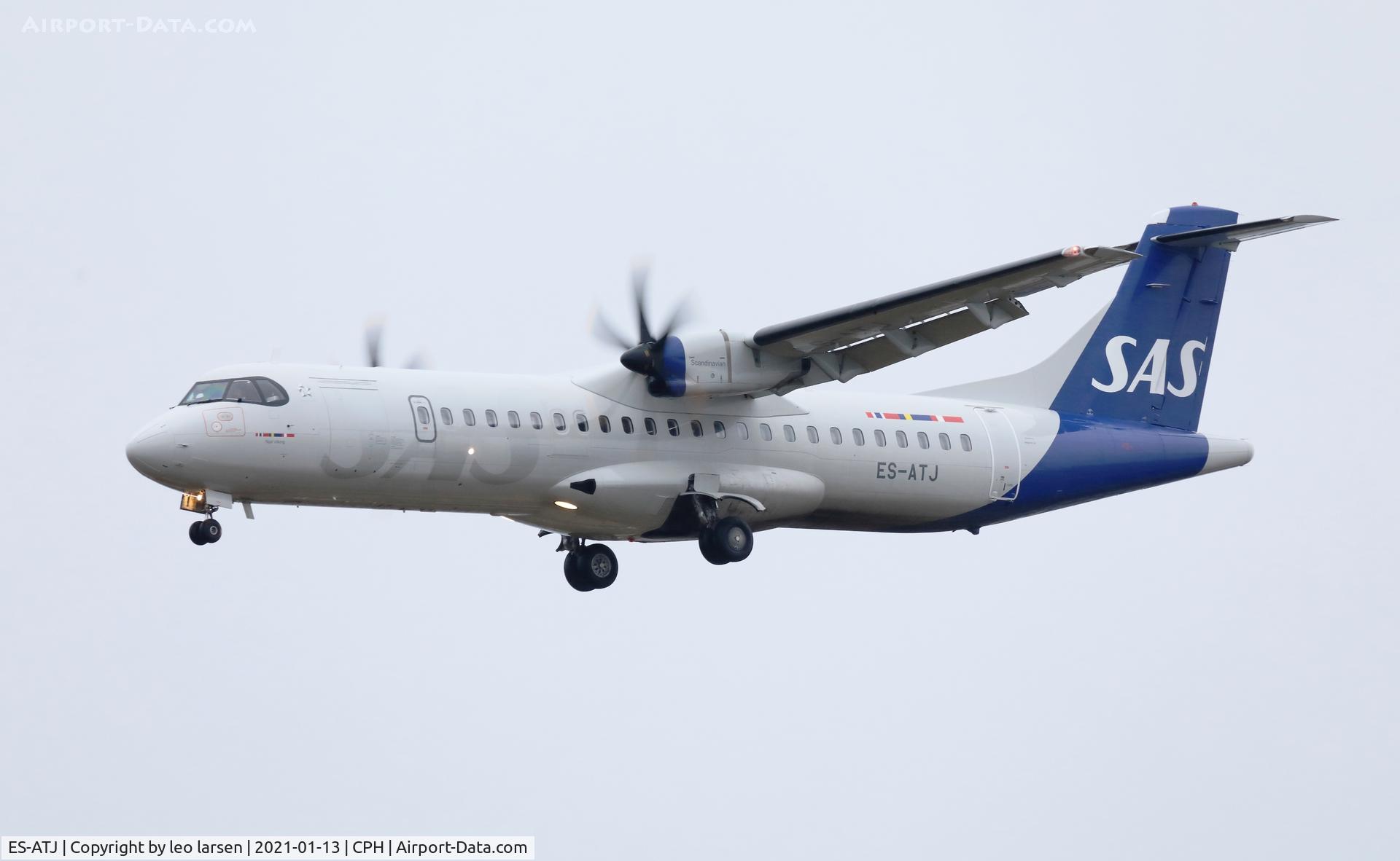 ES-ATJ, 2012 ATR 72-600 (72-212A) C/N 1056, Copenhagen 13.1.2021