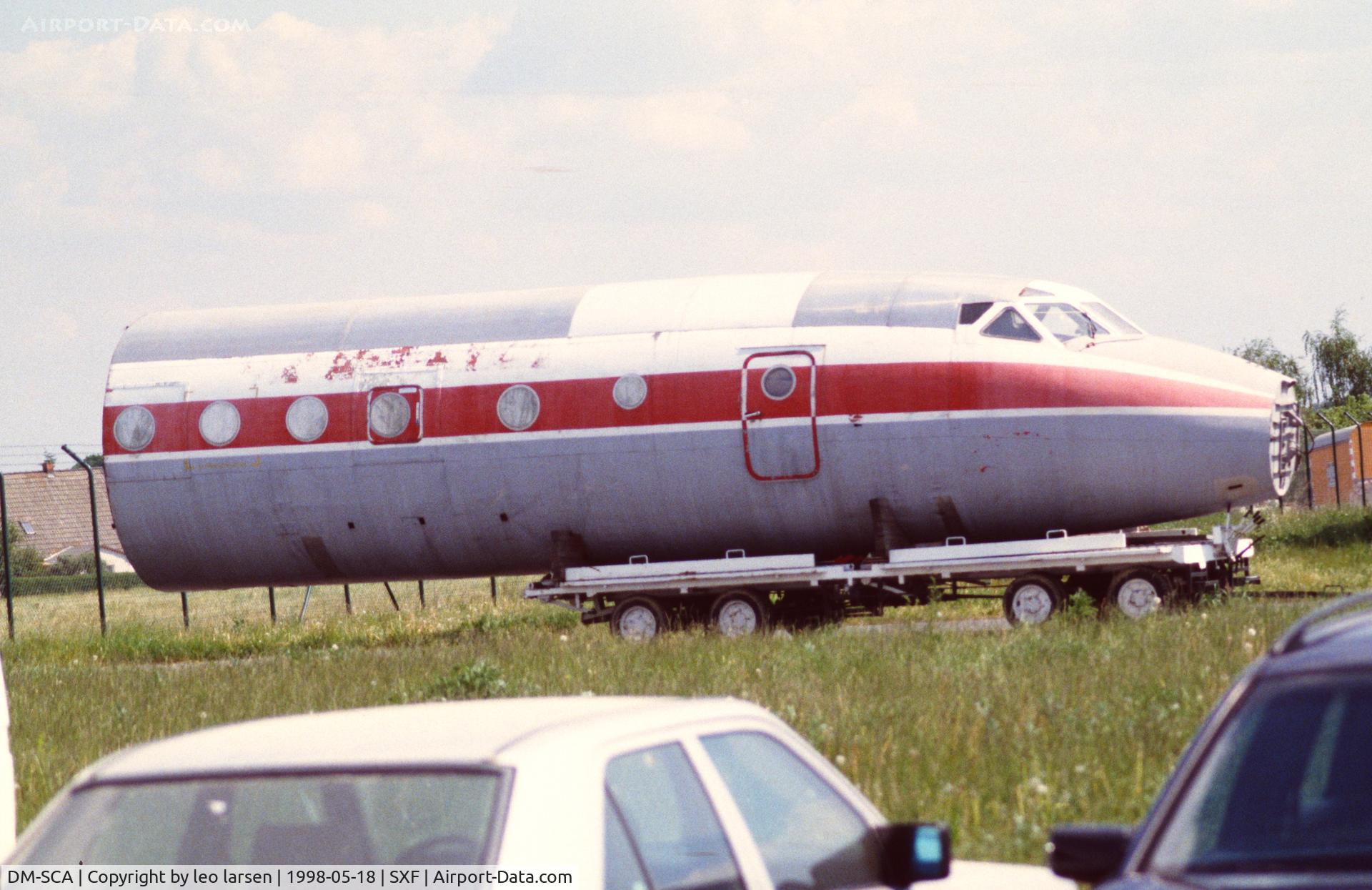 DM-SCA, 1968 Tupolev Tu-134 C/N 8350502, Berlin 18.5.1998. In use as Trainer