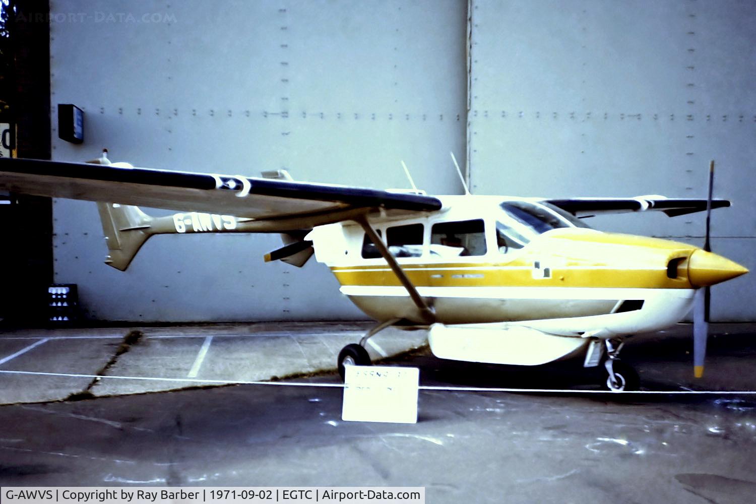 G-AWVS, 1968 Cessna 337D Super Skymaster C/N 337-0991, G-AWVS   Cessna 337D Super Skymaster [337-0991] Cranfield~G 02/09/1971