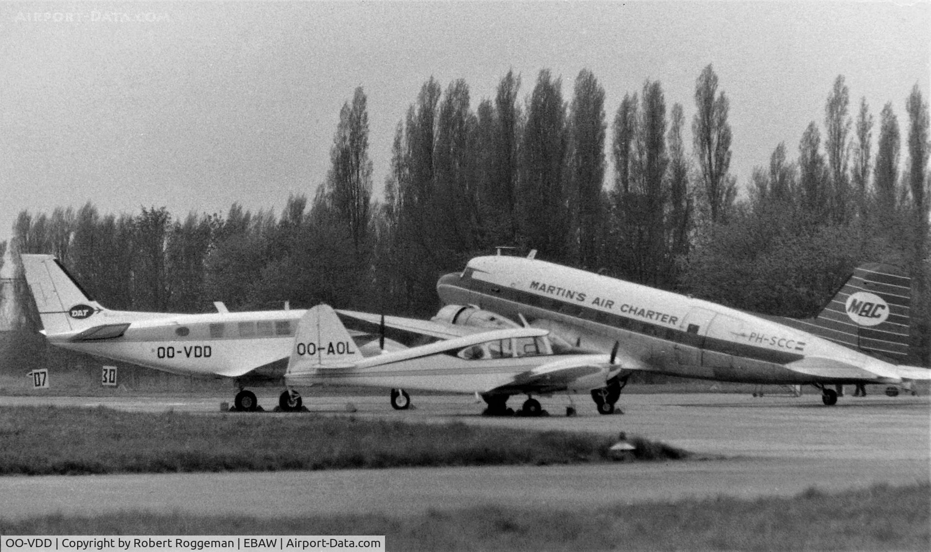 OO-VDD, 1972 Cessna U206F Stationair Stationair C/N U20601857, 1965.
OO-VDD DELTA AIR TRANSPORT.
PH-DCC.MARTIN'S AIR CHARTER.
OO-AOL.