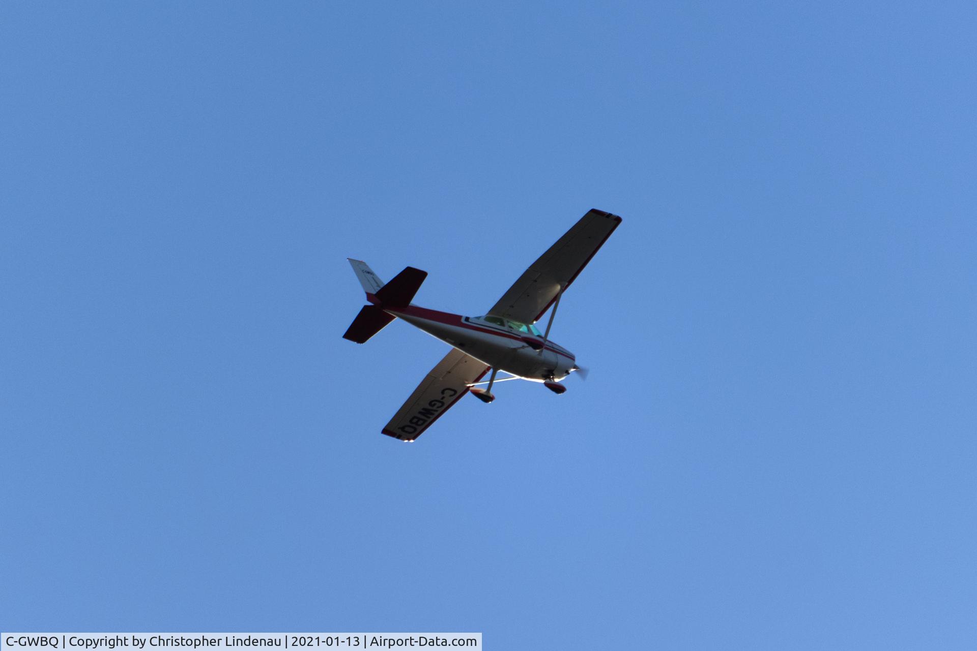 C-GWBQ, 1974 Cessna 172M C/N 17262345, It flew overhead while I was walking my dogs in Courtenay, BC.
