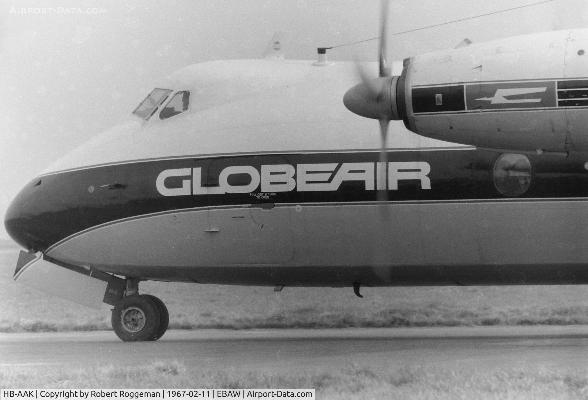 HB-AAK, 1964 Handley Page HPR-7 Herald 210 C/N 173, GLOBEAIR.