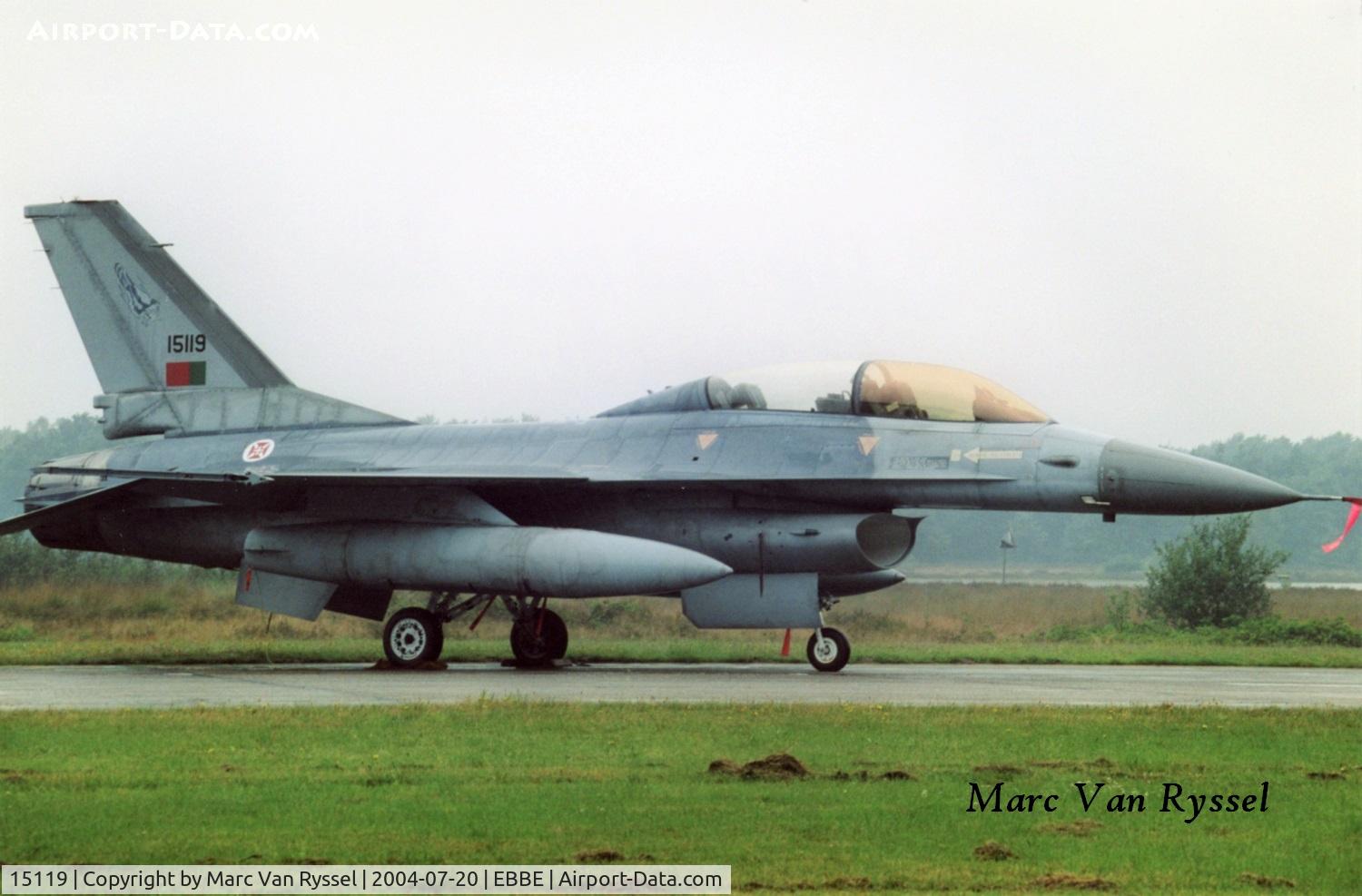 15119, 1993 General Dynamics F-16BM Fighting Falcon C/N AB-02, Spottersday at Beauvechain.