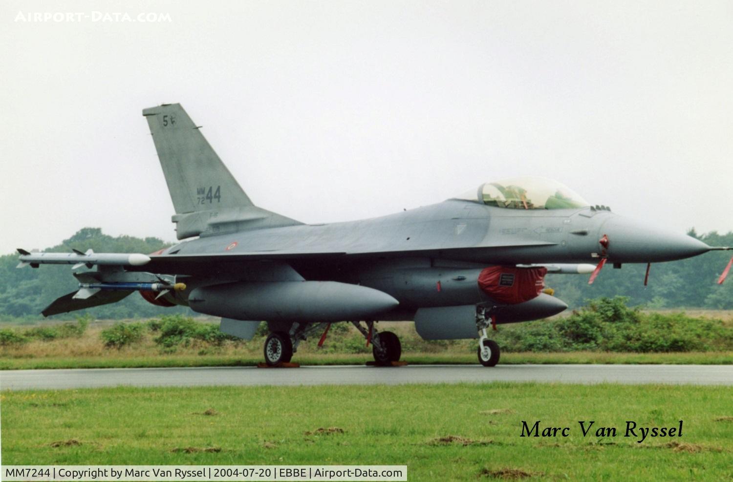 MM7244, General Dynamics F-16A Fighting Falcon C/N 61-612, Spottersday at Beauvechain.