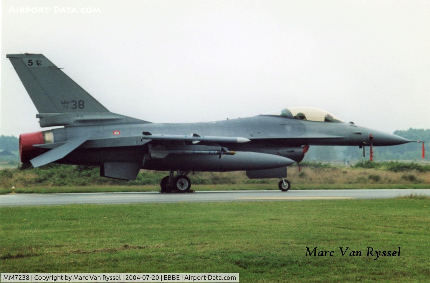 MM7238, General Dynamics F-16A/ADF Fighting Falcon C/N 61-336, Spottersday at Beauvechain.