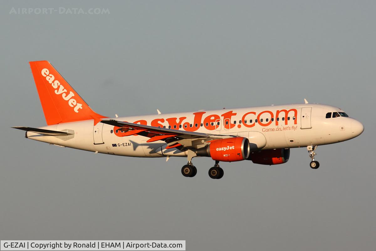 G-EZAI, 2006 Airbus A319-111 C/N 2735, at spl