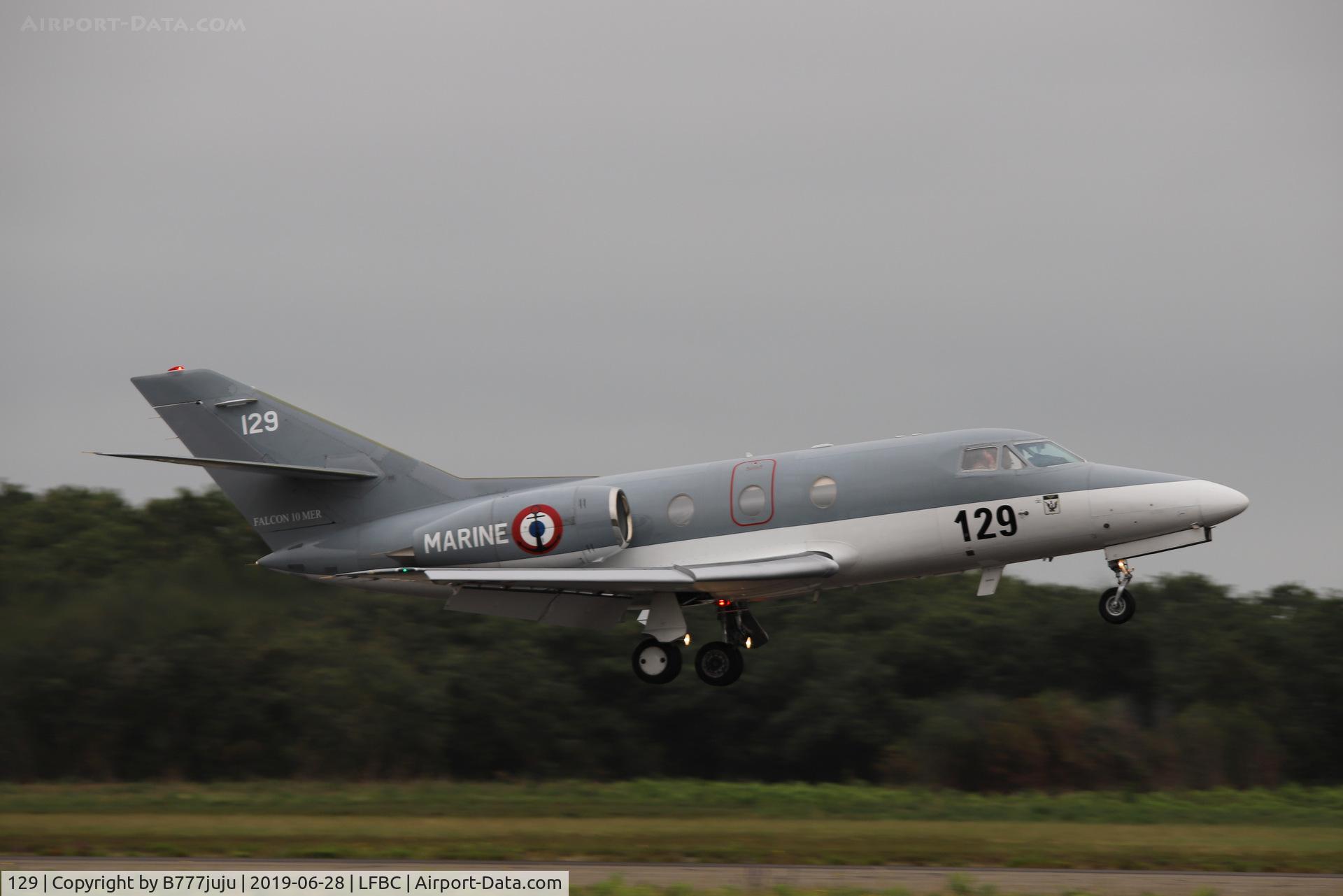129, 1978 Dassault Falcon 10MER C/N 129, at Cazaux Airshow