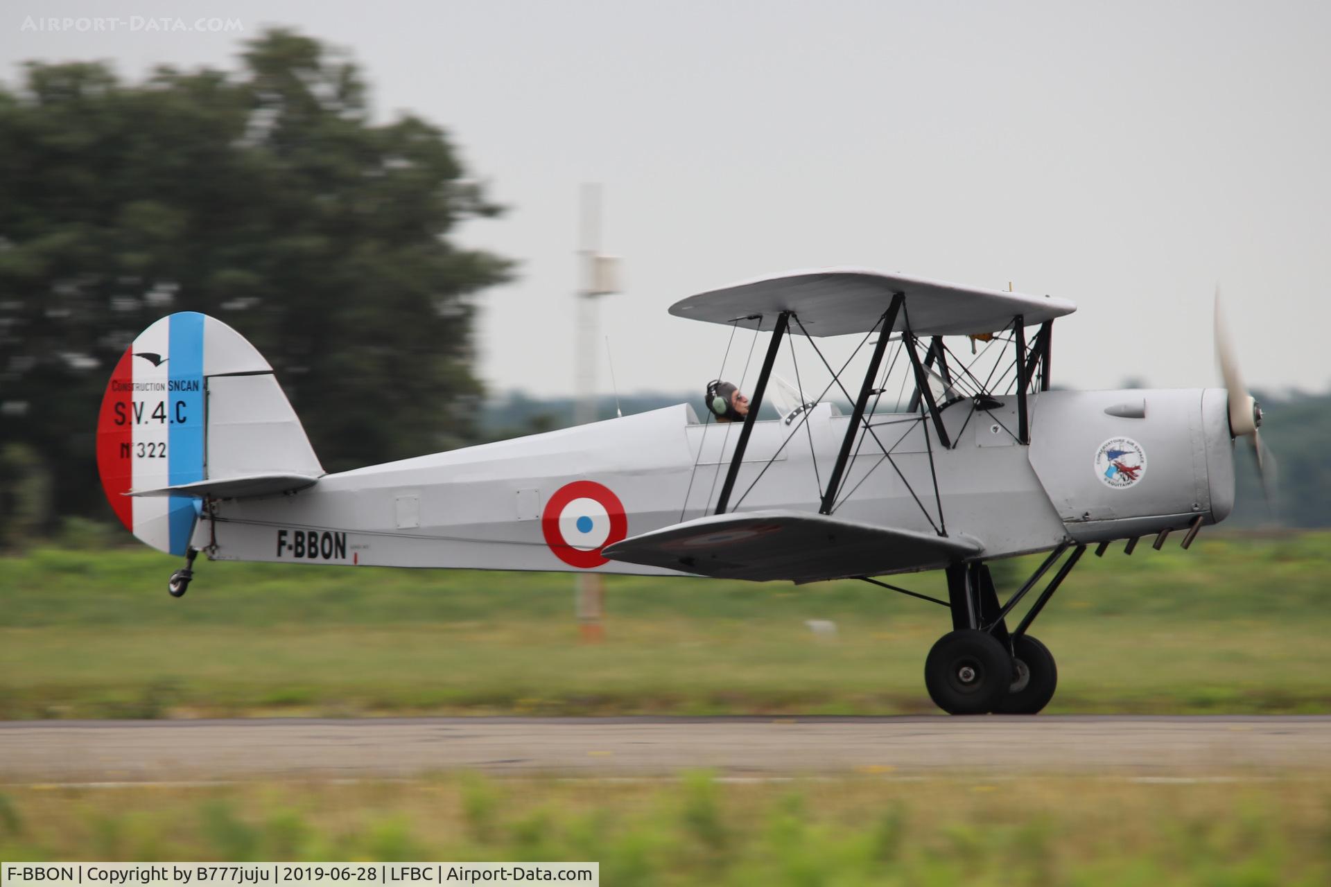 F-BBON, Stampe-Vertongen SV-4C C/N 322, at Cazaux Airshow