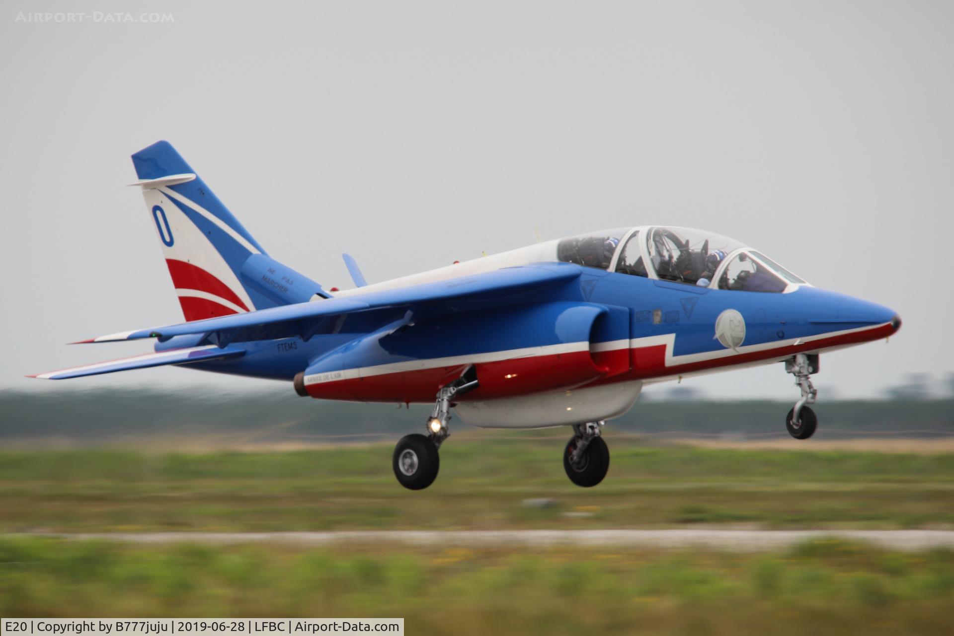 E20, Dassault-Dornier Alpha Jet E C/N E20, at Cazaux Airshow
F-TEMS