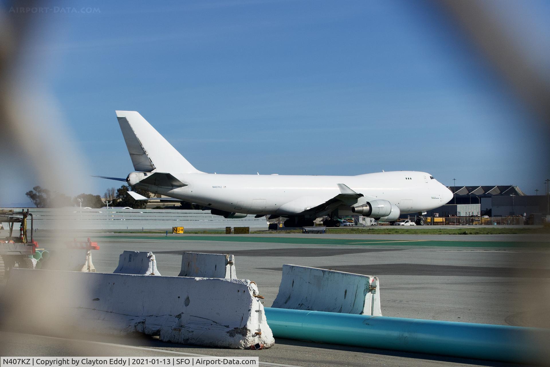 N407KZ, 2008 Boeing 747-4KZF C/N 36134, SFO 2021.