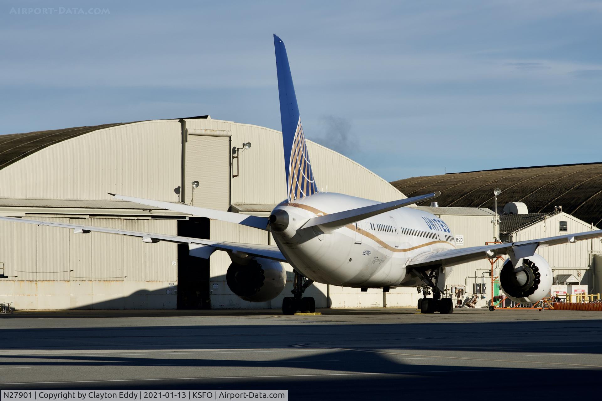 N27901, 2012 Boeing 787-8 Dreamliner C/N 34821, SFO 2021.