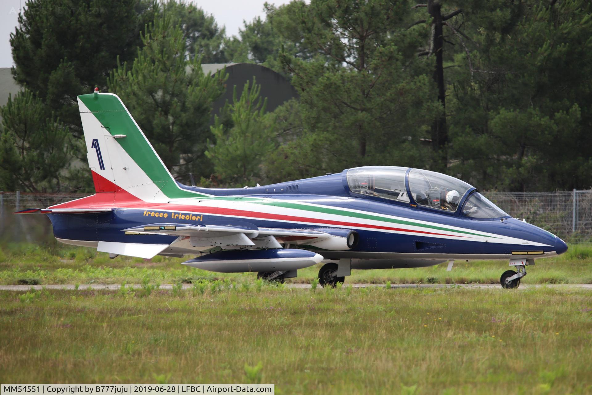 MM54551, Aermacchi MB-339PAN C/N 6772/167/AD018, at Cazaux Airshow