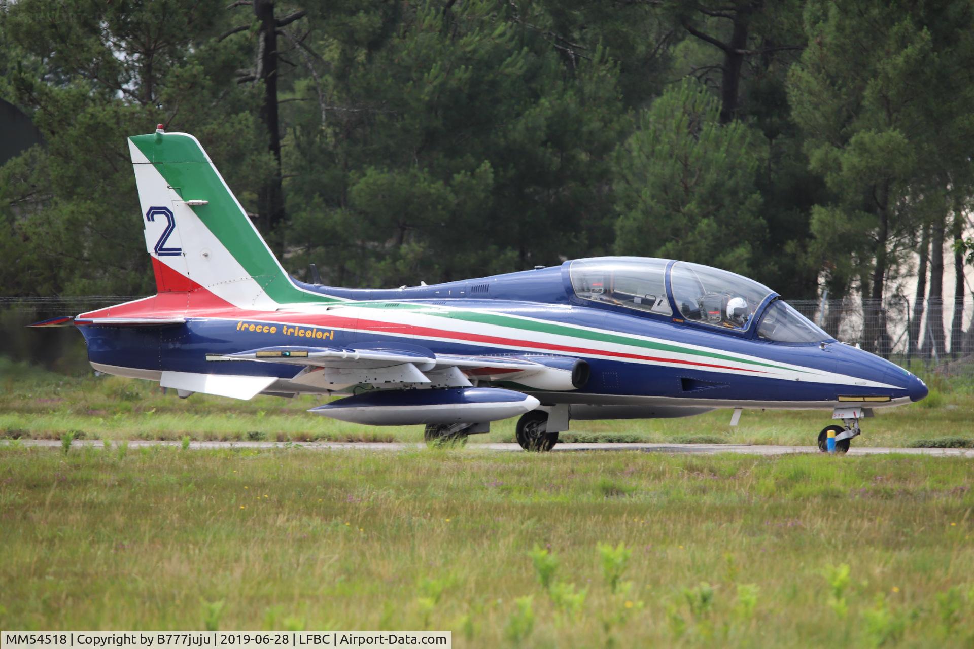 MM54518, Aermacchi MB-339PAN C/N 6746/141/AA066, at Cazaux Airshow