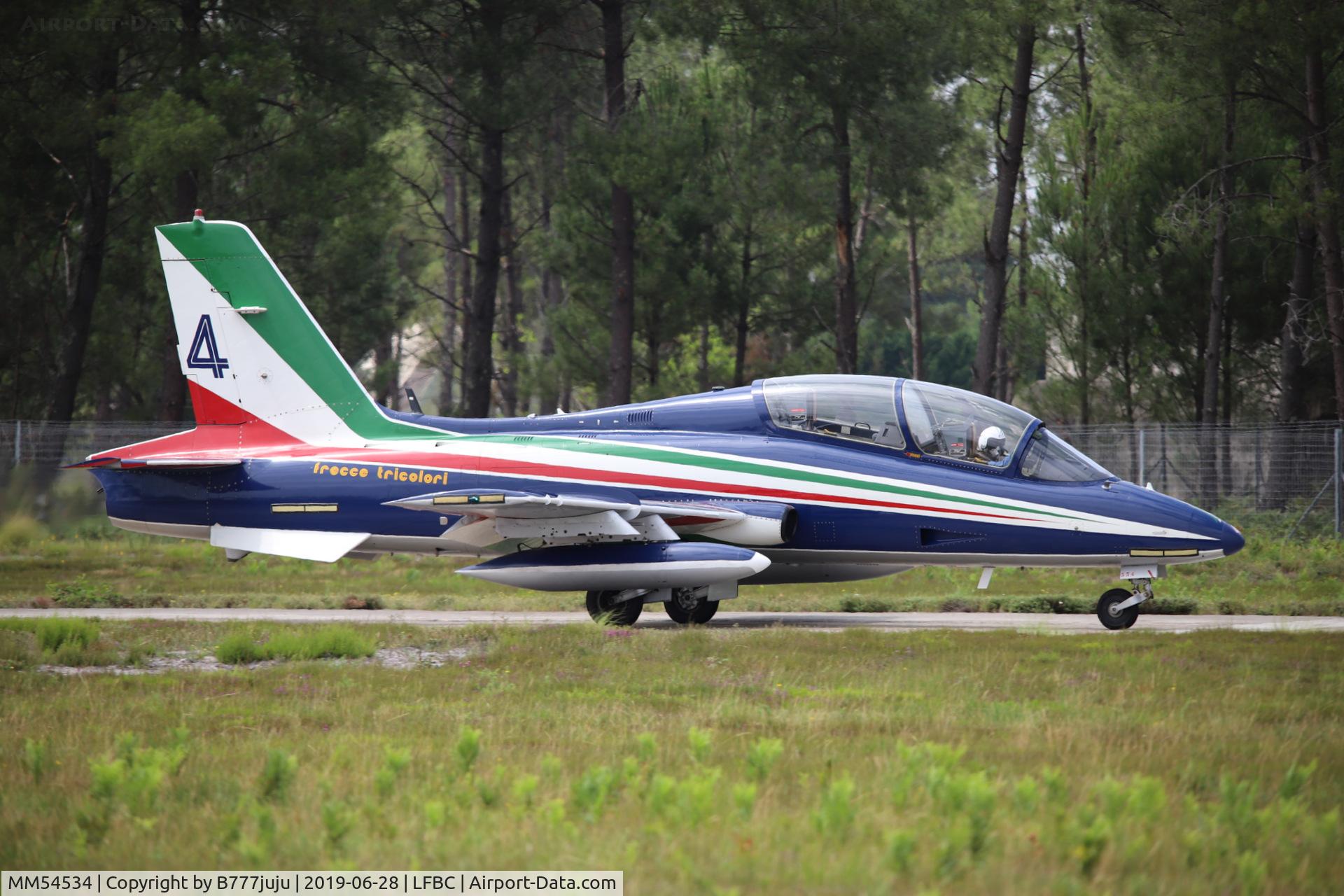 MM54534, Aermacchi MB-339PAN C/N 6741/136/AA068, at Cazaux Airshow
