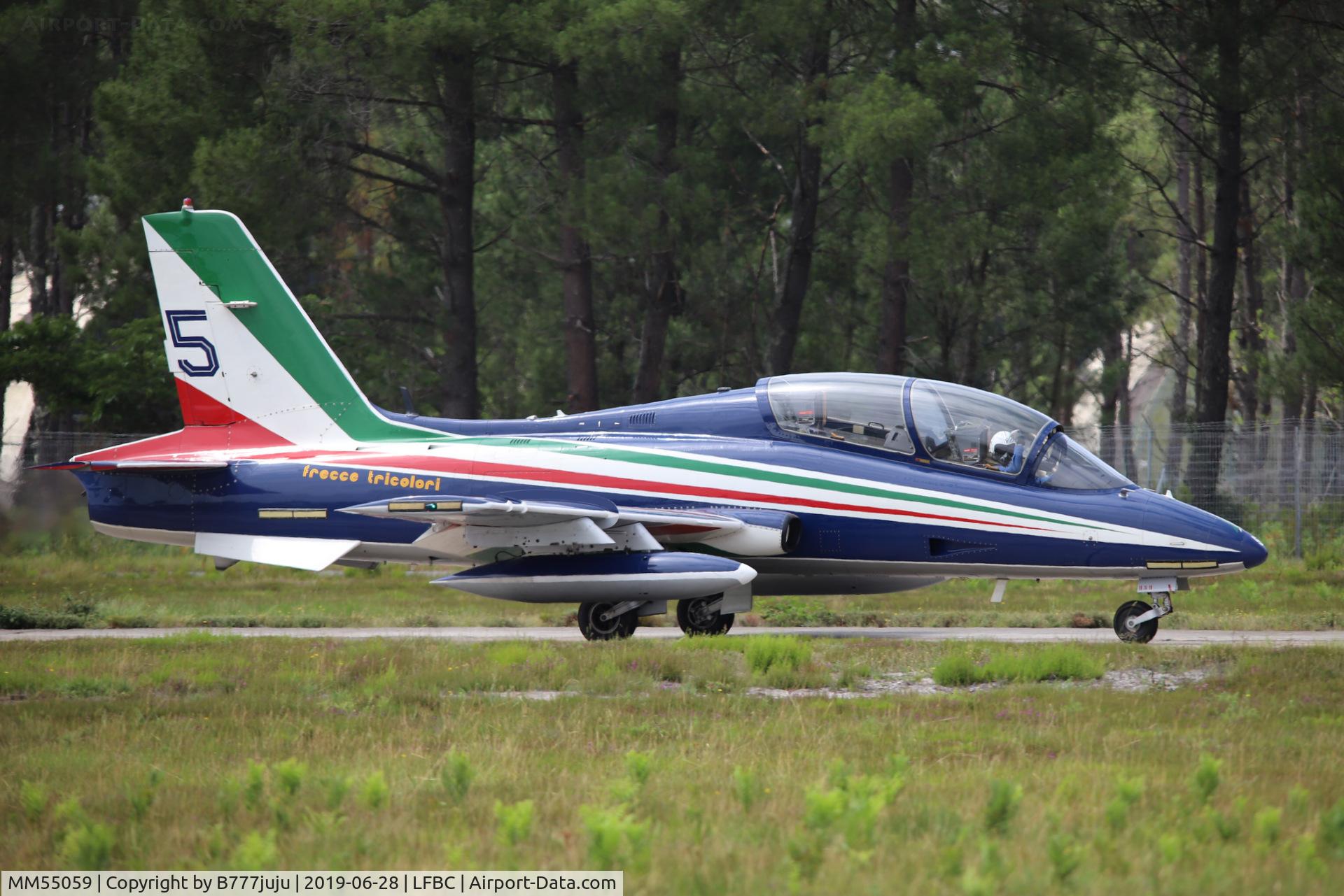MM55059, Aermacchi MB-339A MLU C/N 6853/191/AA088, at Cazaux Airshow