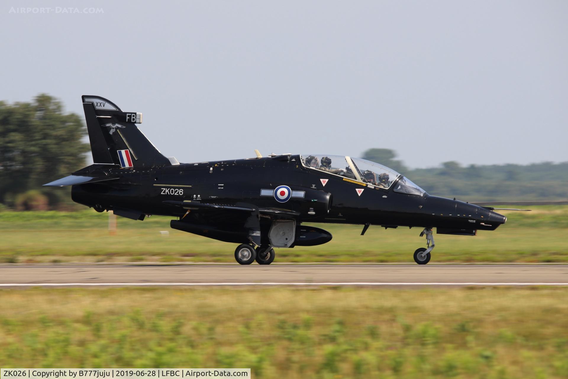ZK026, 2009 British Aerospace Hawk T2 C/N RT017/1255, at Cazaux Airshow
new code FB