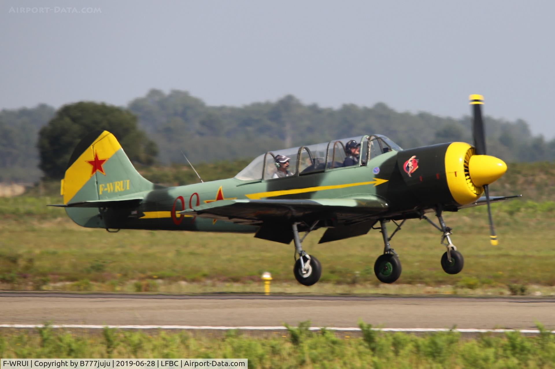 F-WRUI, Yakovlev Yak-52 C/N 856009, at Cazaux Airshow