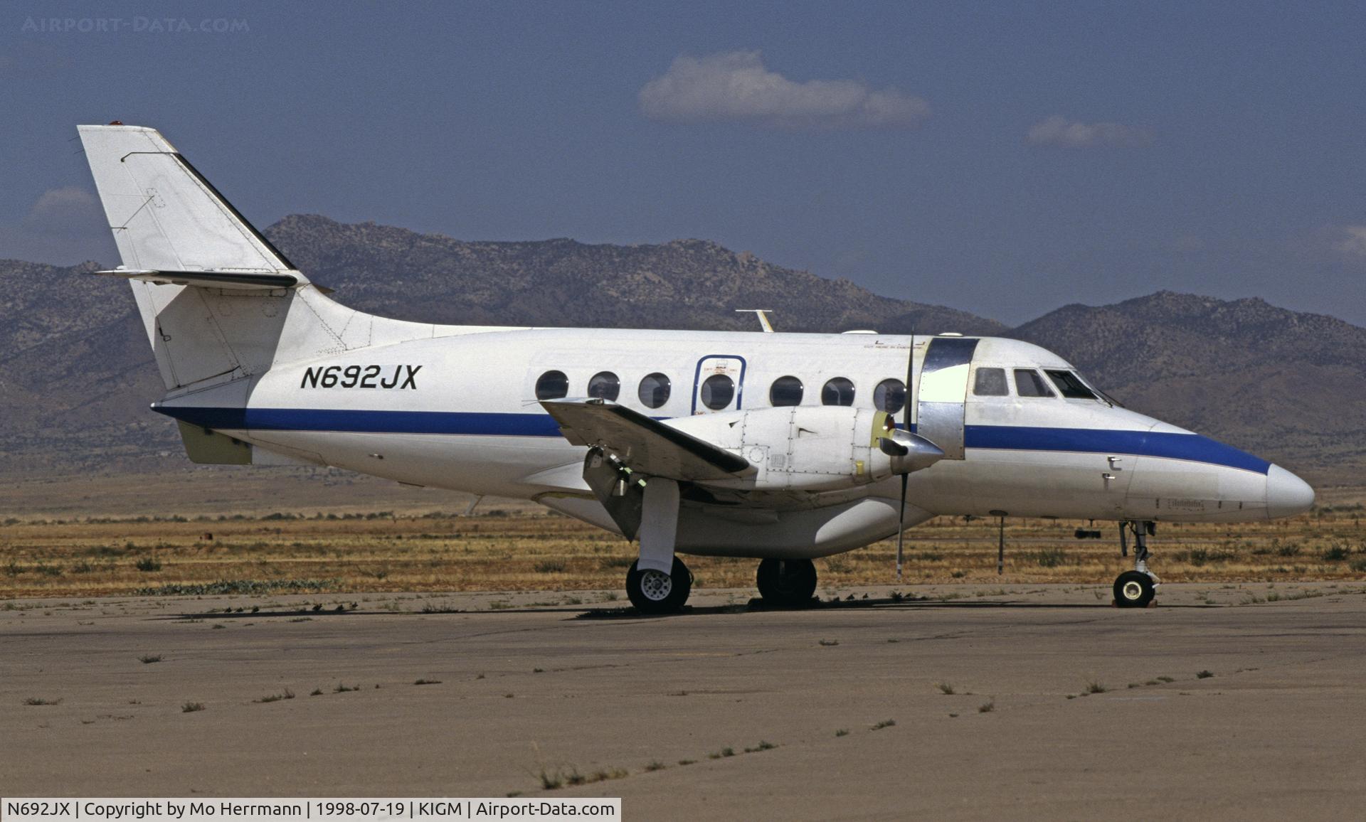 N692JX, 1986 British Aerospace BAe-3101 Jetstream 31 C/N 692, taken at Kingman AZ