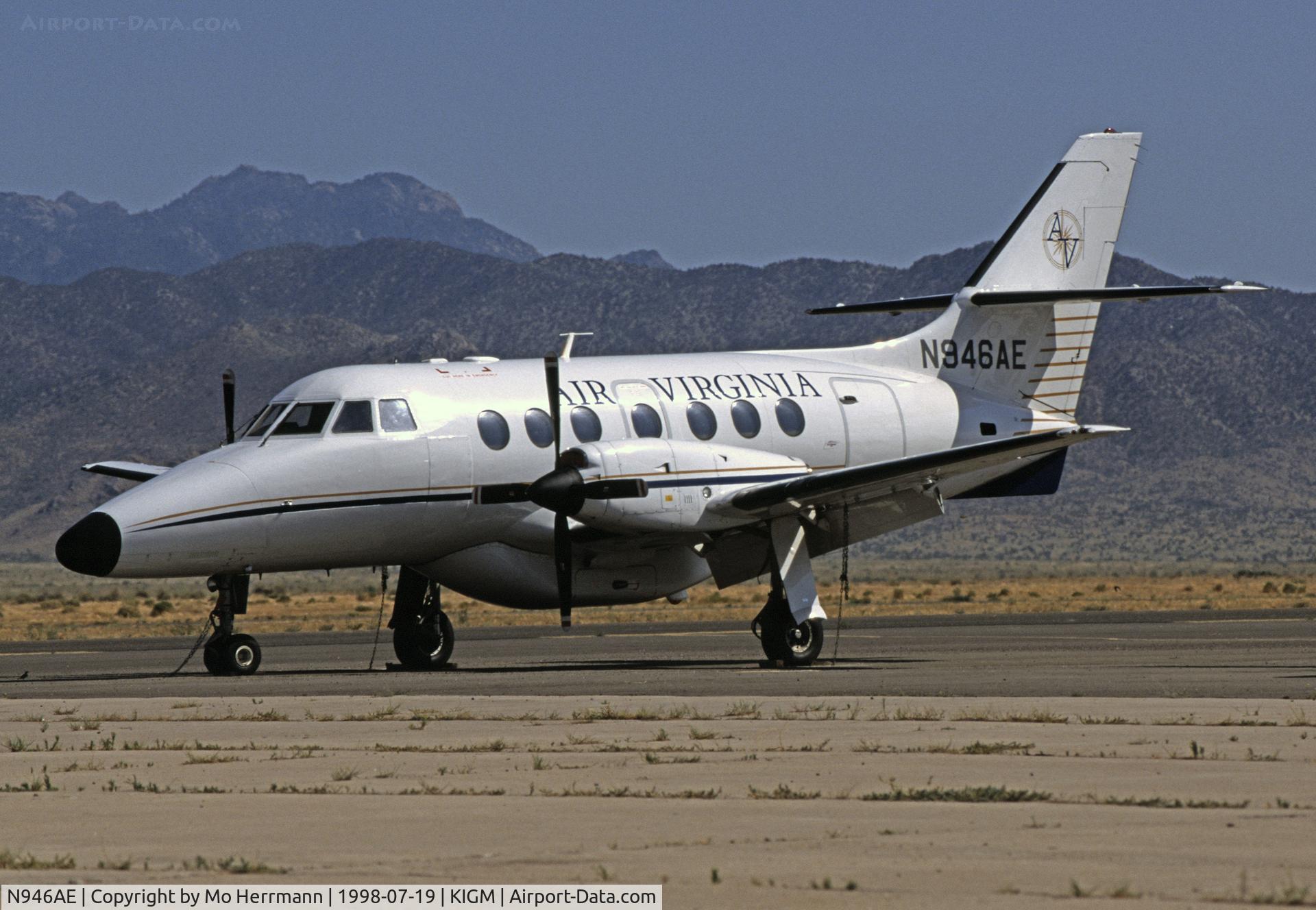 N946AE, 1991 British Aerospace BAe-3201 Jetstream C/N 946, taken at Kingman AZ