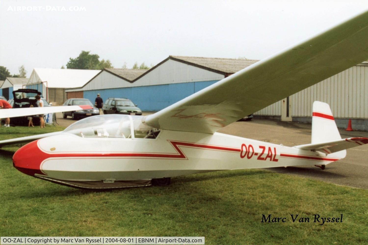 OO-ZAL, 1966 Schleicher Ka-7 Rhonadler C/N 7269, At Temploux.