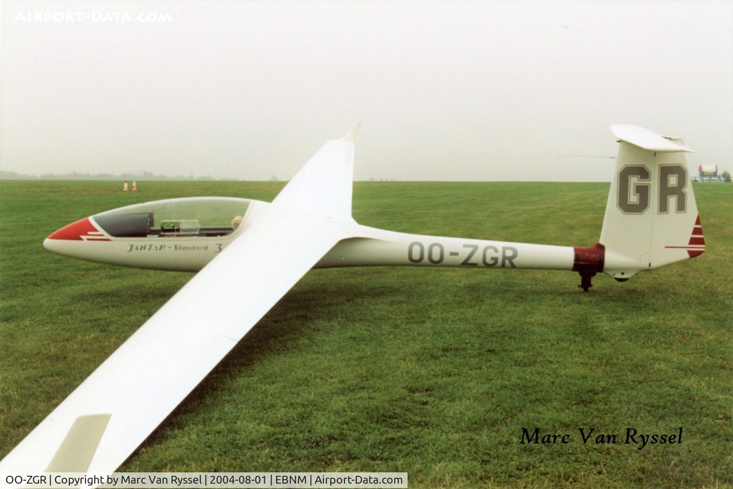 OO-ZGR, 1986 PZL-Bielsko SZD-48-3 Jantar Standard 3 C/N B-1638, At Temploux.
