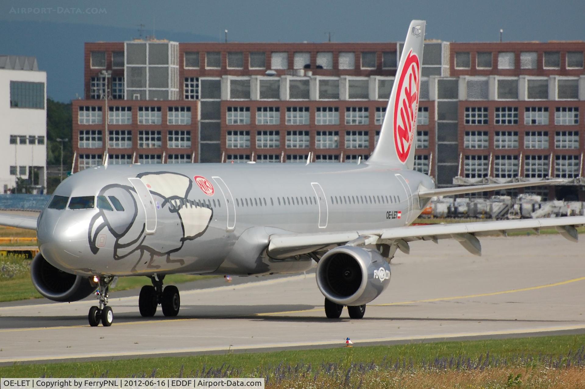 OE-LET, 2009 Airbus A321-211 C/N 3830, Niki A321 departing FRA