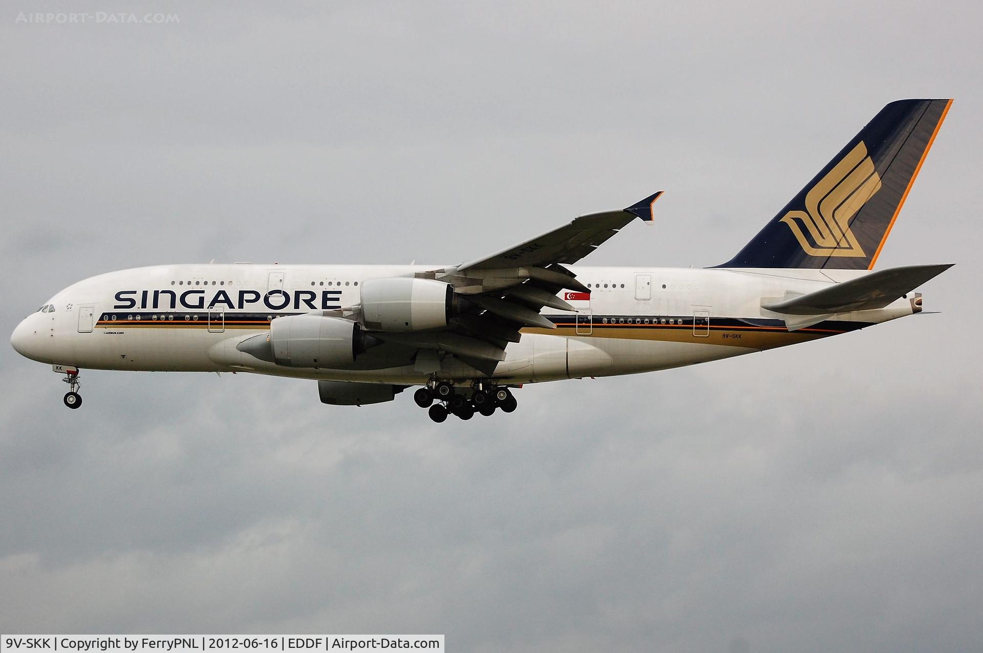 9V-SKK, 2009 Airbus A380-841 C/N 051, Landing of Singapore A388