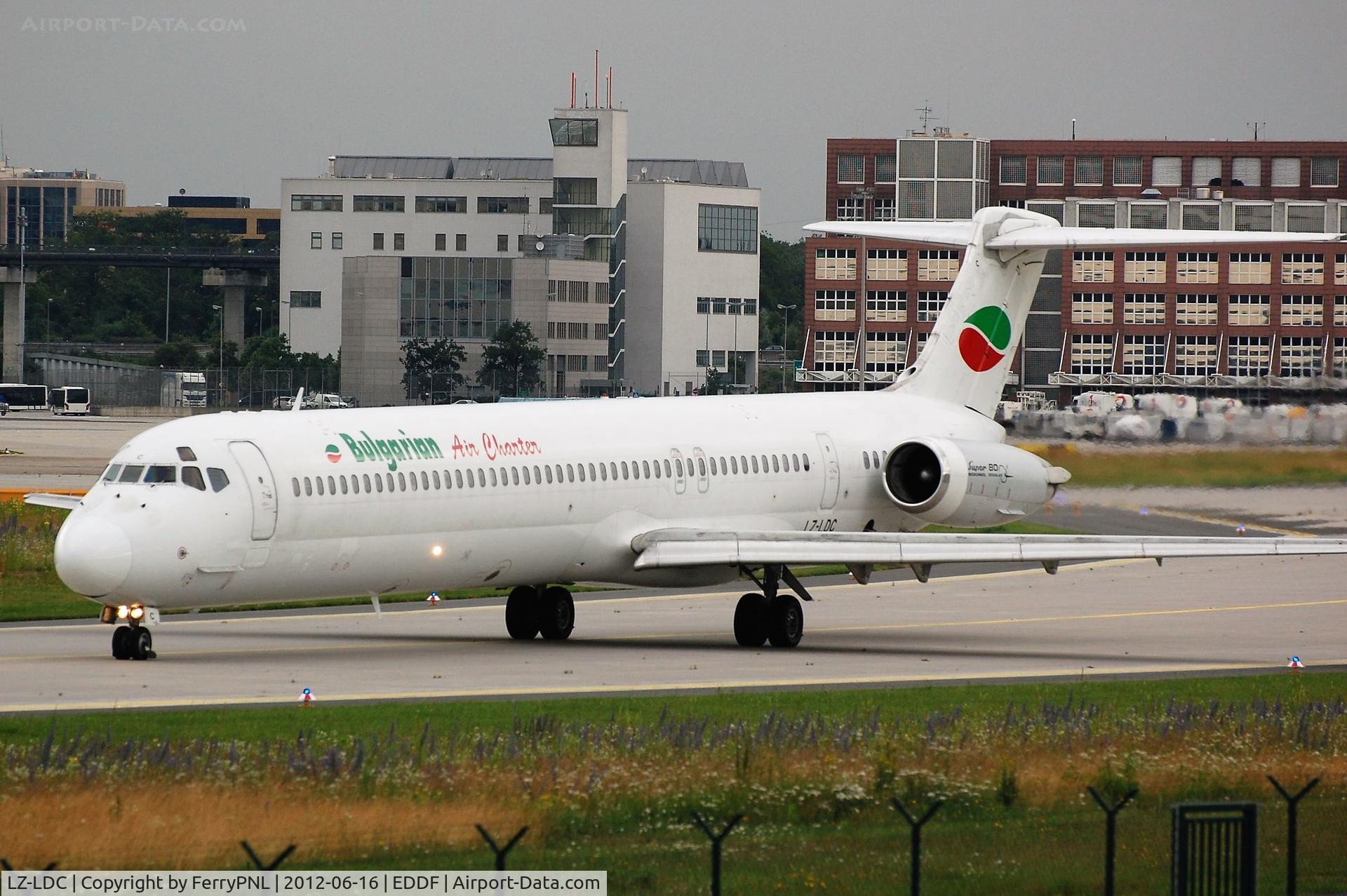 LZ-LDC, 1986 McDonnell Douglas MD-82 (DC-9-82) C/N 49217, BAC MD82 taxying to the runway