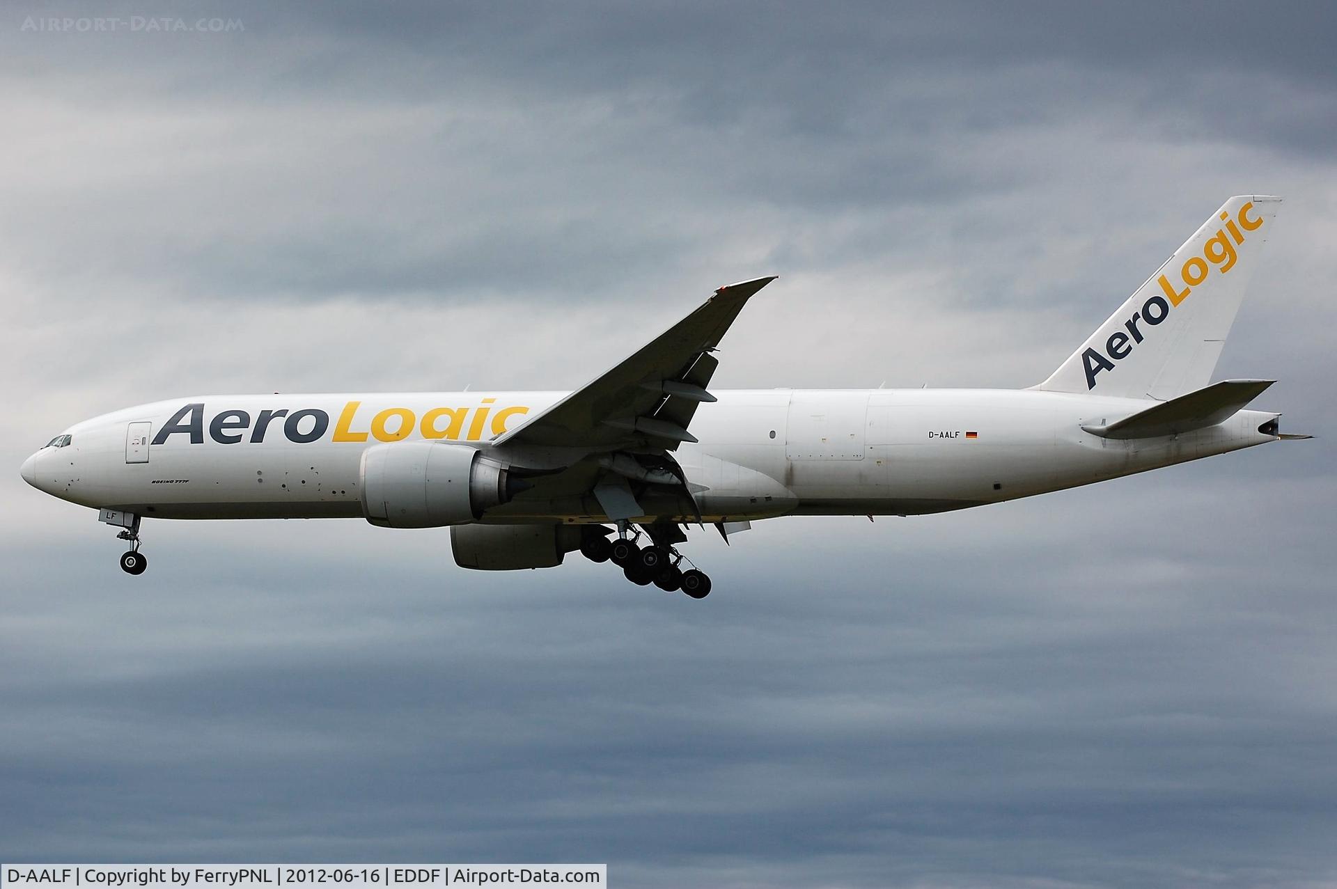 D-AALF, 2010 Boeing 777-FZN C/N 36201, AeroLogic B772F landing