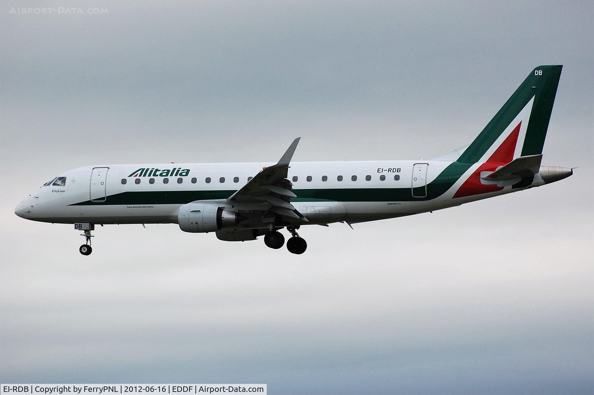 EI-RDB, 2011 Embraer 175LR (ERJ-170-200LR) C/N 17000331, Alitalia ERJ175