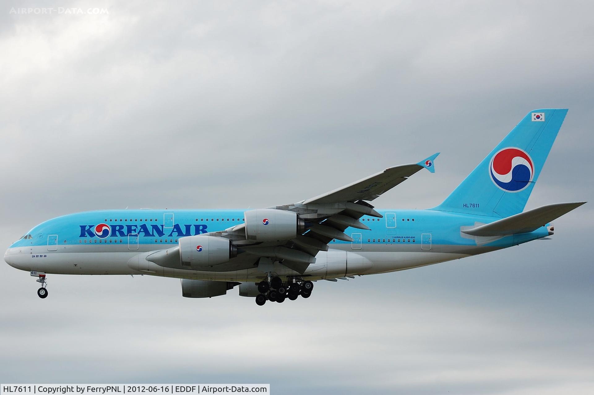 HL7611, 2010 Airbus A380-861 C/N 35, Landing of Korean Air A388