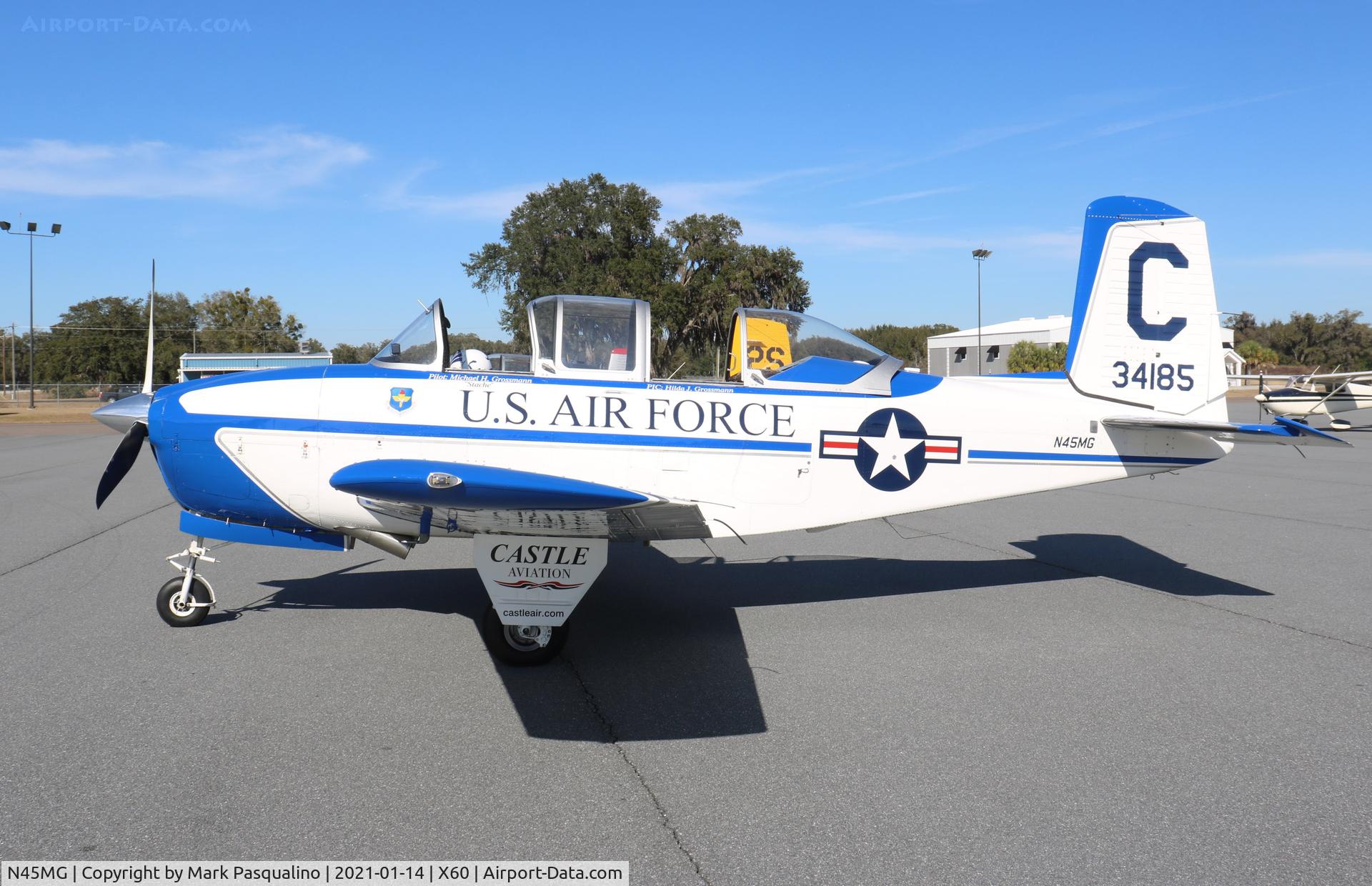 N45MG, Beech T-34A (A45) Mentor C/N G-285, Beech T-34A