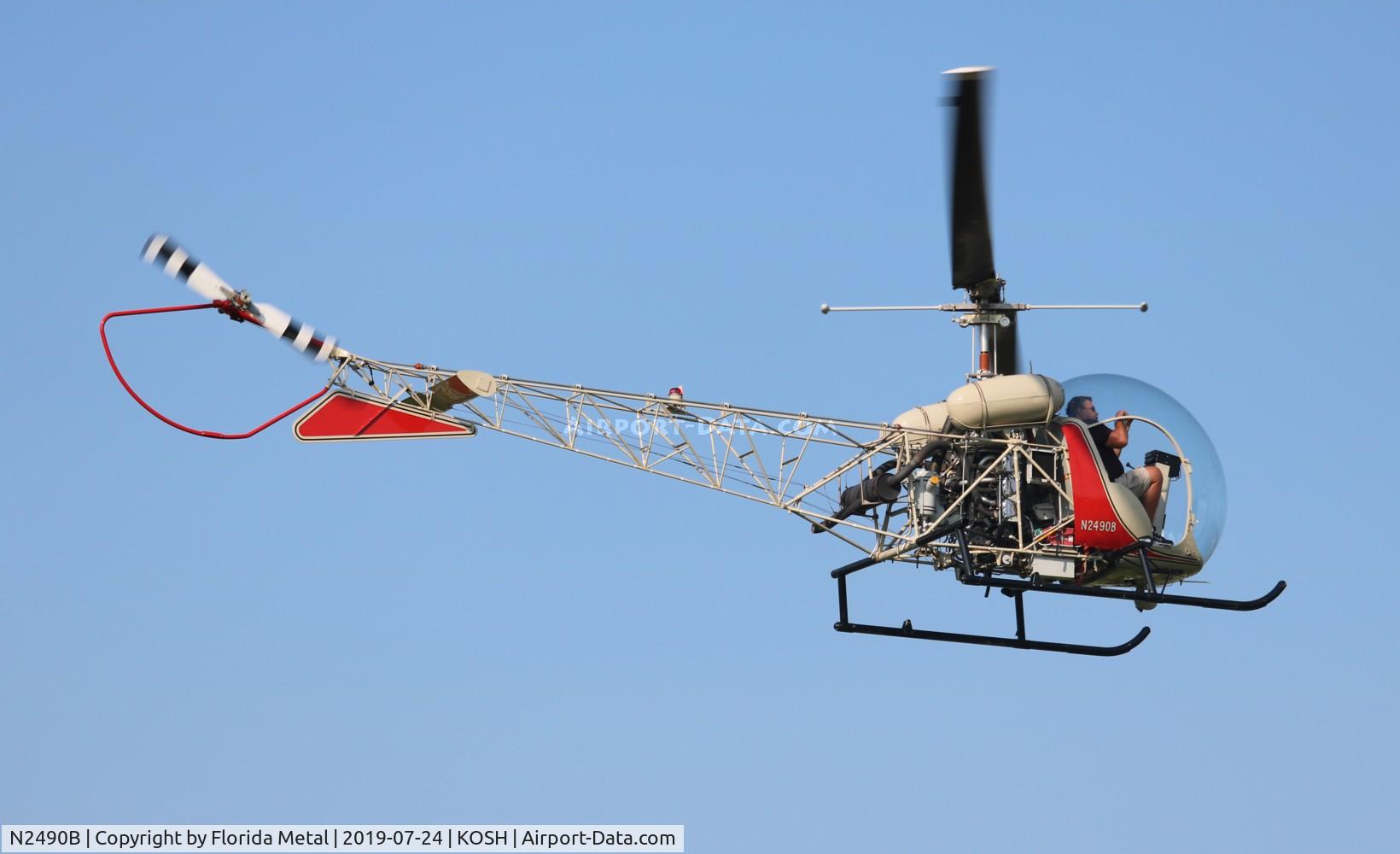 N2490B, 1956 Bell 47G-2 C/N 1516, EAA OSH 2019