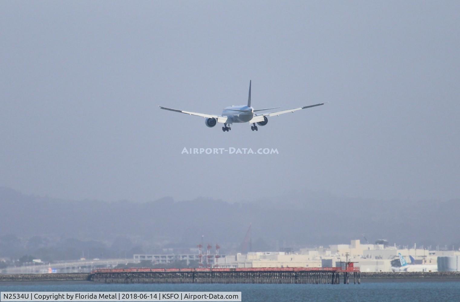 N2534U, 2017 Boeing 777-300/ER C/N 62645, SFO spotting 2018