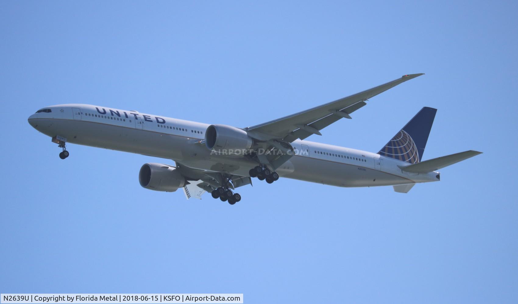 N2639U, 2017 Boeing 777-300/ER C/N 62650, SFO spotting 2018