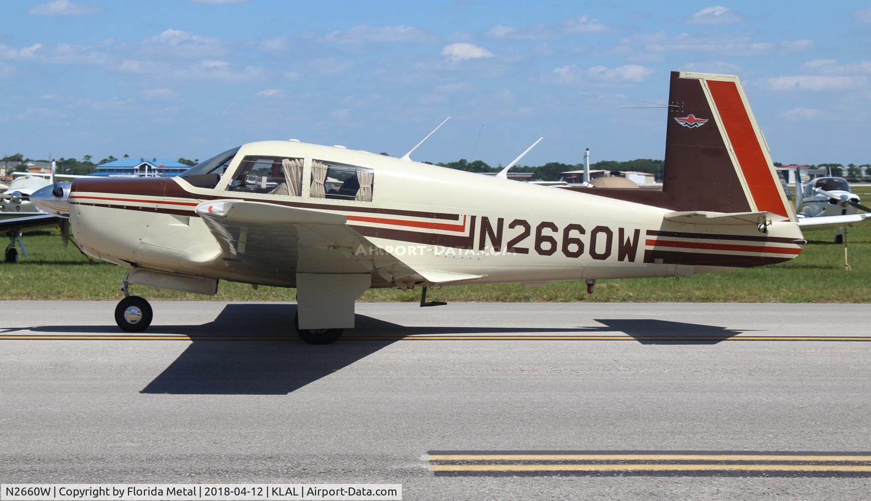 N2660W, 1966 Mooney M20E C/N 989, SNF LAL 2018