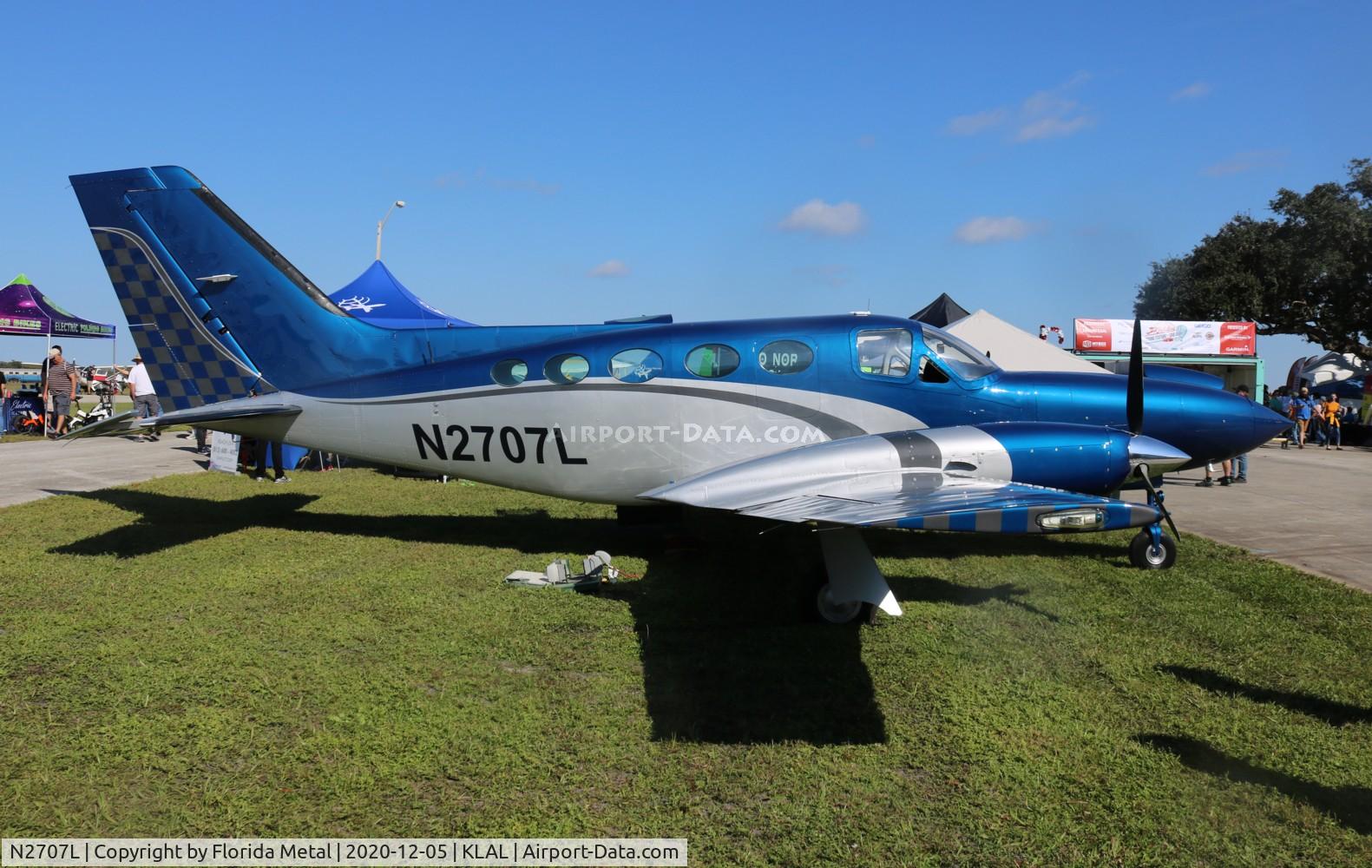 N2707L, 1980 Cessna 414A Chancellor C/N 414A0609, Sun N Fun 2020