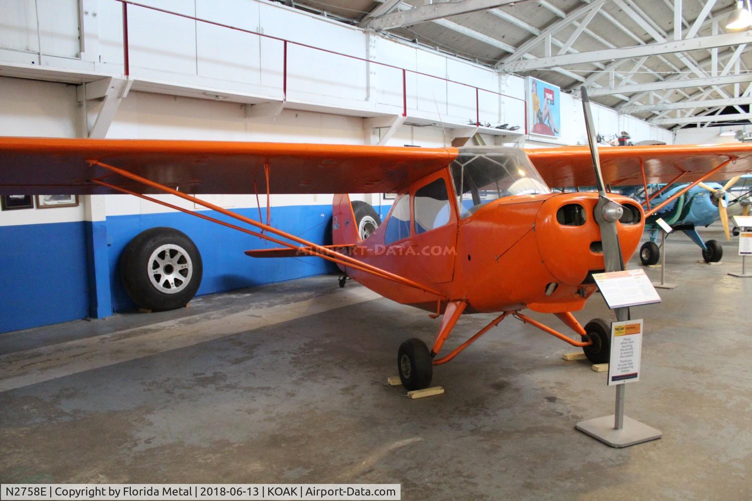 N2758E, 1946 Champion Aeronca 7AC C/N 7AC-6338, Oakland Aviation Museum 2018