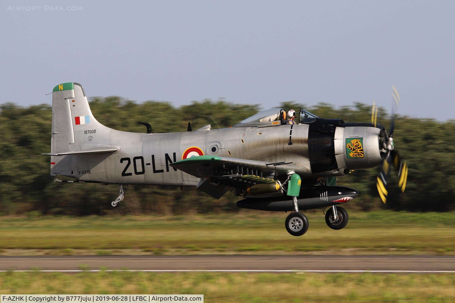 F-AZHK, Douglas AD-4N Skyraider C/N 7802, at Cazaux airshow