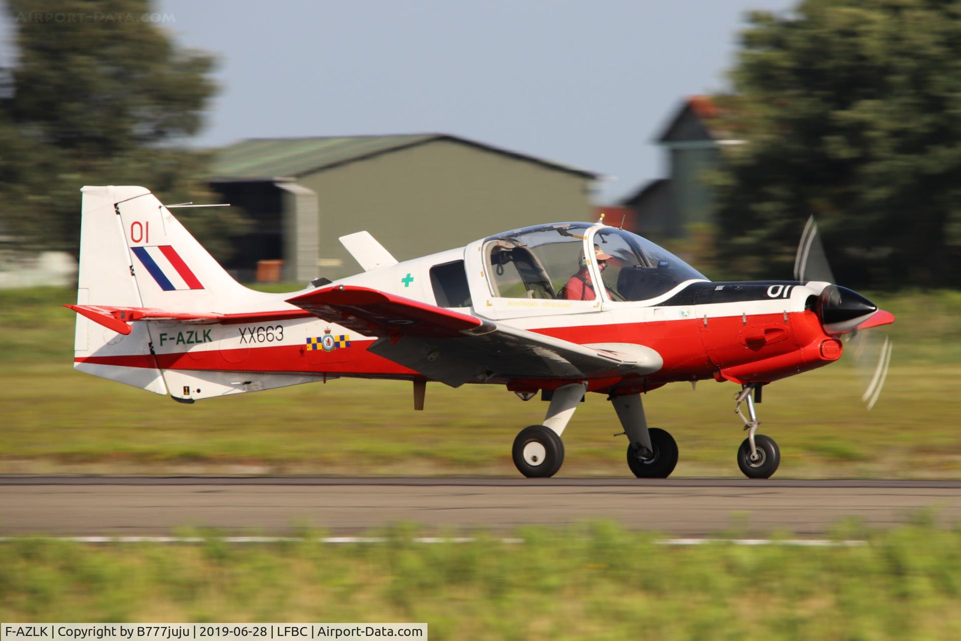 F-AZLK, 1974 Scottish Aviation Bulldog T.1 C/N BH.120/321, at Cazaux airshow