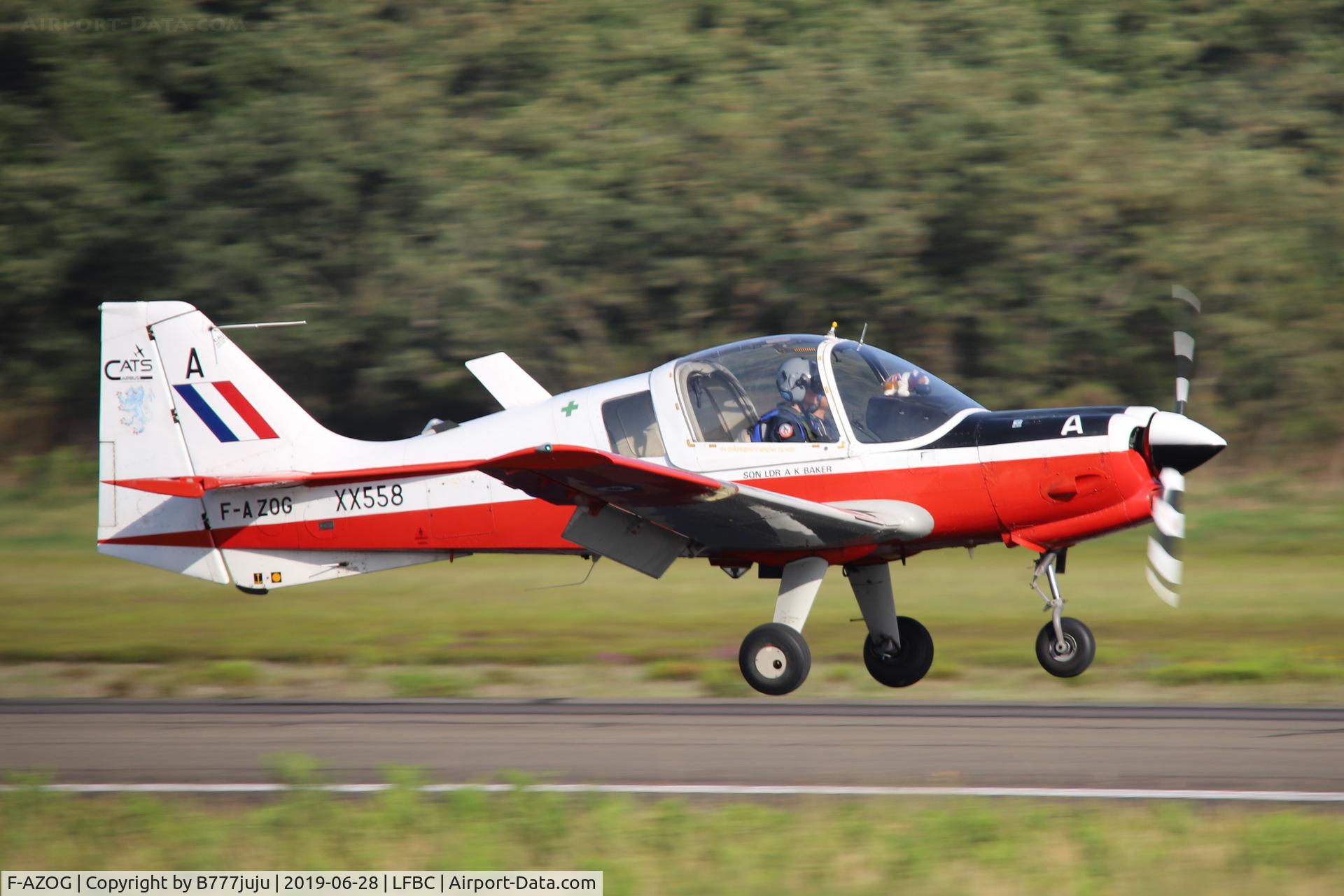 F-AZOG, 1973 Scottish Aviation Bulldog T.1 C/N BH.120/254, at Cazaux airshow