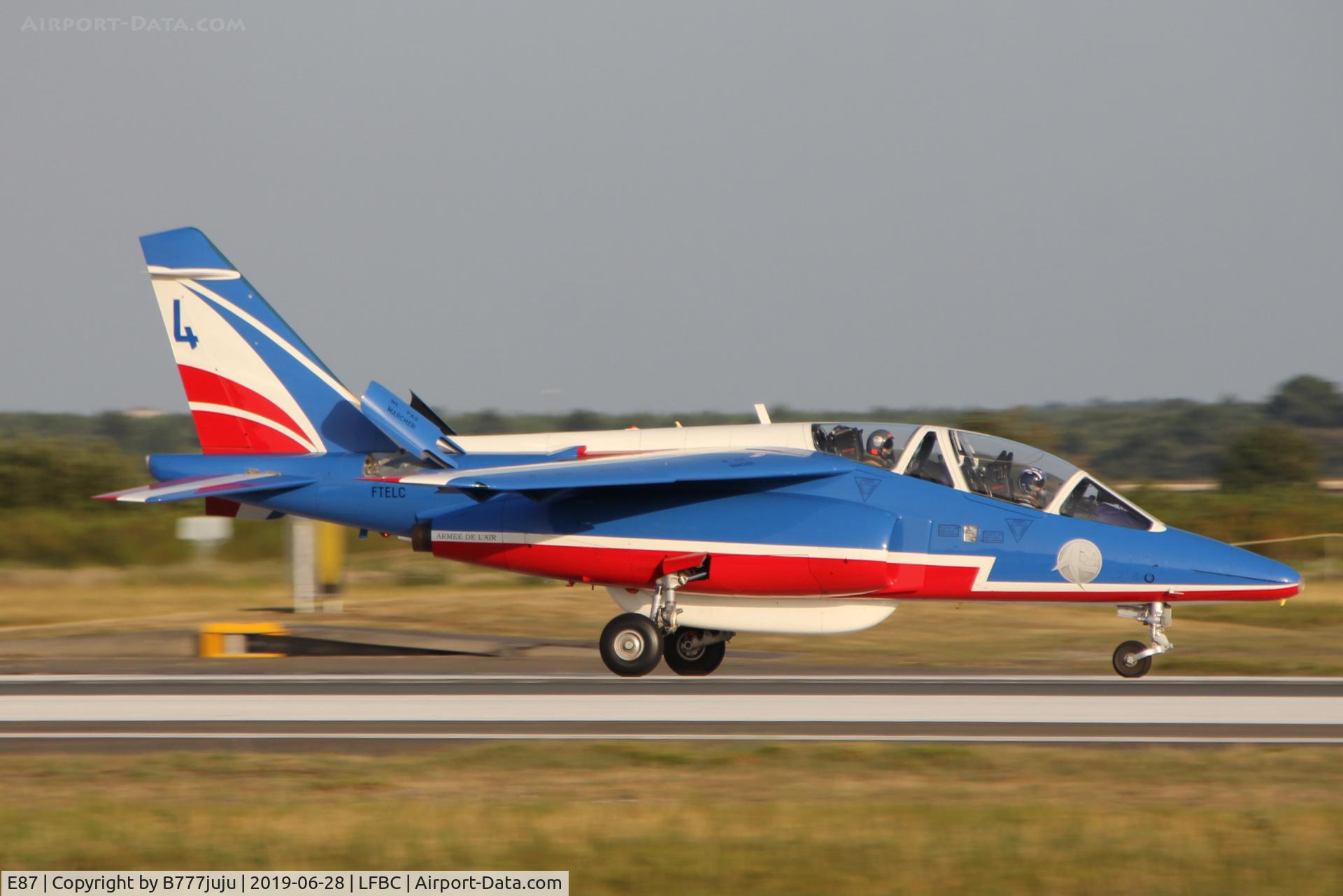 E87, Dassault-Dornier Alpha Jet E C/N E87, at Cazaux airshow
