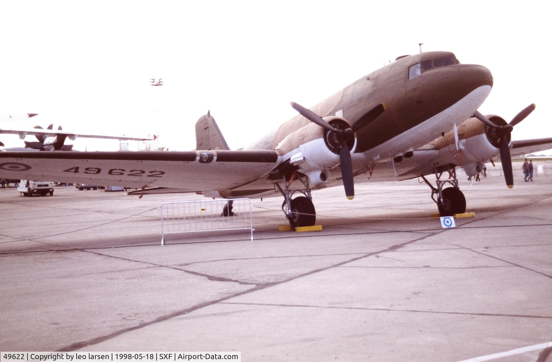 49622, 1944 Douglas C-47A-90-DL C/N 20474, Berlin Air Show 18.5.1998.del.USAF 7.6.1944 as 43-16008.To civil reg N 15836.Re serial 49-2622 del to Greek AF 17.10.1949.
Preserved Mikra Thessaloniki from 22.2.2011