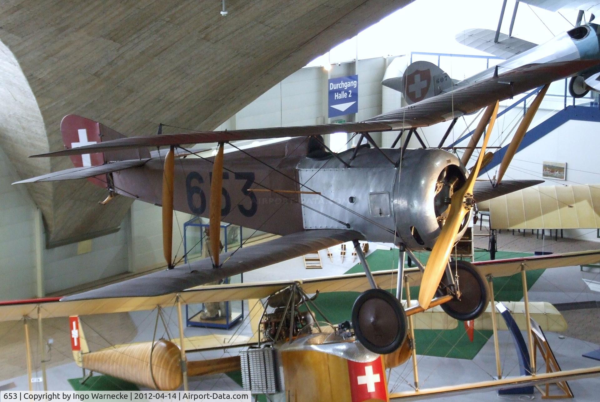 653, Hanriot HD-1 C/N Not found 653, Hanriot HD-1 at the Flieger-Flab-Museum, Dübendorf