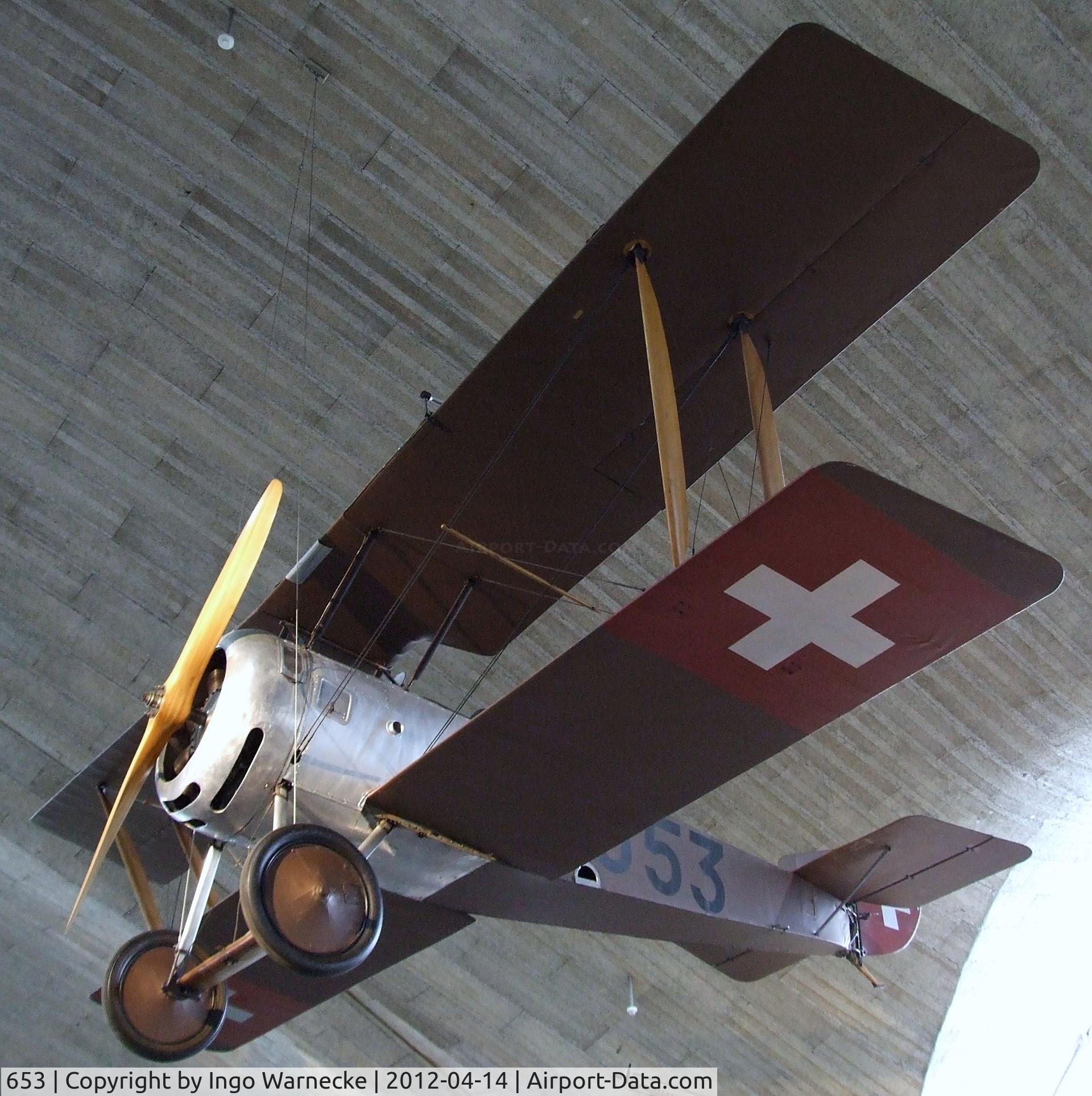 653, Hanriot HD-1 C/N Not found 653, Hanriot HD-1 at the Flieger-Flab-Museum, Dübendorf