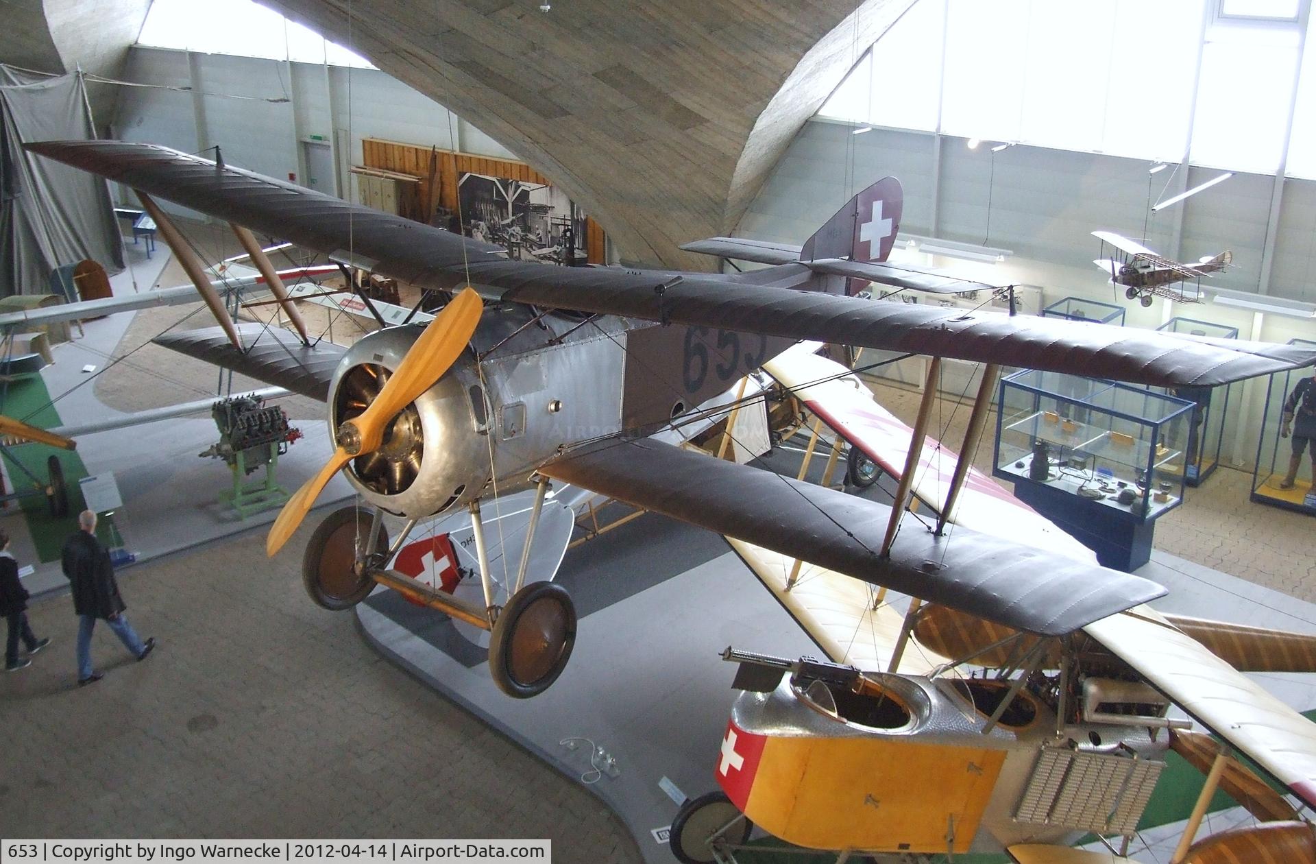 653, Hanriot HD-1 C/N Not found 653, Hanriot HD-1 at the Flieger-Flab-Museum, Dübendorf
